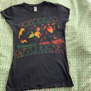 Coldplay 2012 Mylo Xyloto Baby Doll tour shirt
